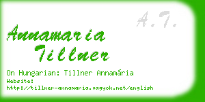 annamaria tillner business card
